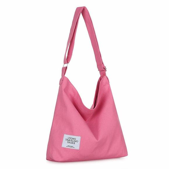 Retro Large Size Canvas Shoulder Bag Hobo Crossbody Handbag Casual UwU - Picture 1 of 7